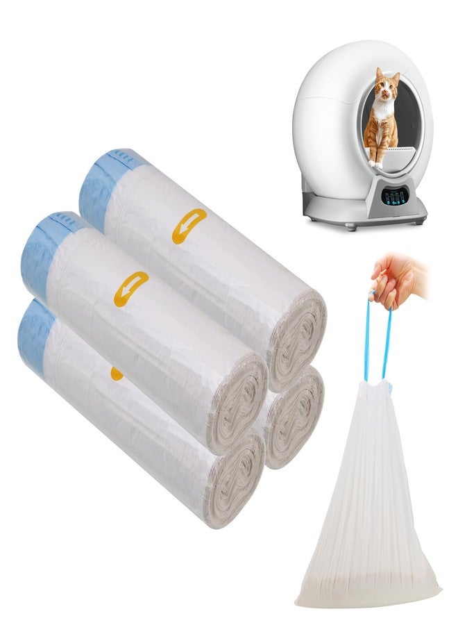 Runhike Litter Bags Compatible with Petcove,Durable Replacement Bags Compatible with Petcove Self Cleaning Box,18 x 16 Litter Bag Compatible with Petcove,4 Rolls - Image 1